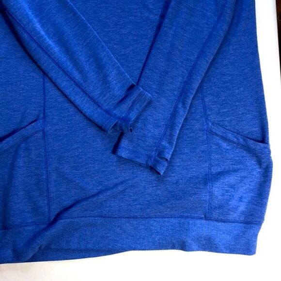 HP! TEK GEAR DRYTEK Long Sleeve Pullover High-Neck Tara Blue Athletic Top Shirt - Picture 5 of 8